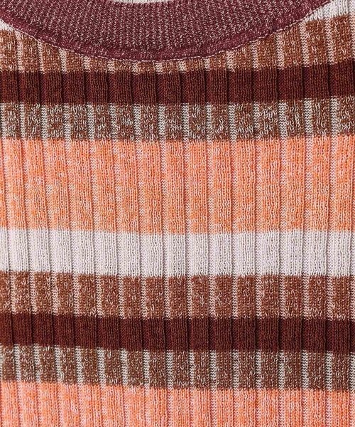 JEANASIS(ジーナシス)の「12GアソートボーダーNS281543(ニット/セーター・レディース・グレー系その他/ブルー系その他/オレンジ系その他・FREE)」の6枚目の写真