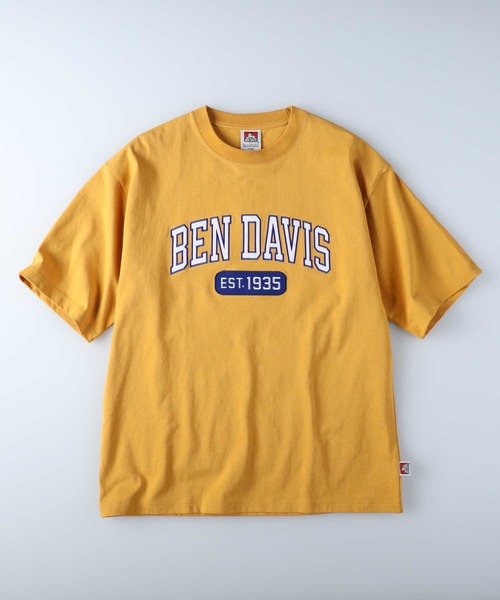 BEN DAVIS(ベンデイビス)の「【BEN DAVIS】カレッジロゴTシャツ(Tシャツ/カットソー・メンズ・グリーン/ネイビー/イエロー/オフホワイト・XL/S/L/M)」の7枚目の写真