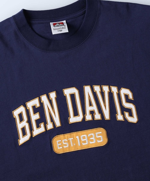 BEN DAVIS(ベンデイビス)の「【BEN DAVIS】カレッジロゴTシャツ(Tシャツ/カットソー・メンズ・グリーン/ネイビー/イエロー/オフホワイト・XL/S/L/M)」の10枚目の写真