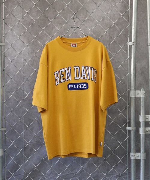 BEN DAVIS(ベンデイビス)の「【BEN DAVIS】カレッジロゴTシャツ(Tシャツ/カットソー・メンズ・グリーン/ネイビー/イエロー/オフホワイト・XL/S/L/M)」の5枚目の写真