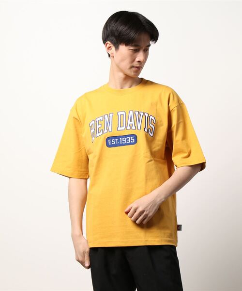 BEN DAVIS(ベンデイビス)の「【BEN DAVIS】カレッジロゴTシャツ(Tシャツ/カットソー・メンズ・グリーン/ネイビー/イエロー/オフホワイト・XL/S/L/M)」の15枚目の写真