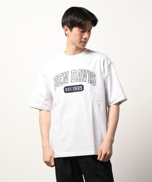 BEN DAVIS(ベンデイビス)の「【BEN DAVIS】カレッジロゴTシャツ(Tシャツ/カットソー・メンズ・グリーン/ネイビー/イエロー/オフホワイト・XL/S/L/M)」の12枚目の写真