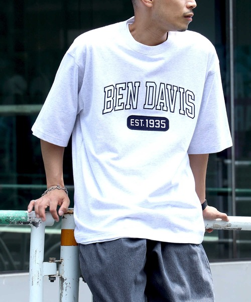 BEN DAVIS(ベンデイビス)の「【BEN DAVIS】カレッジロゴTシャツ(Tシャツ/カットソー・メンズ・グリーン/ネイビー/イエロー/オフホワイト・XL/S/L/M)」の19枚目の写真