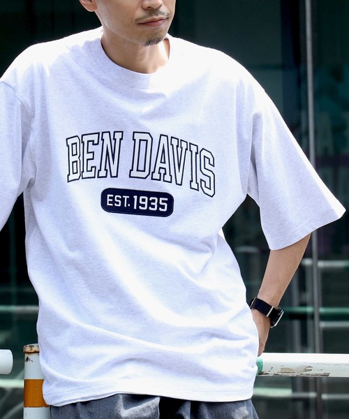 BEN DAVIS(ベンデイビス)の「【BEN DAVIS】カレッジロゴTシャツ(Tシャツ/カットソー・メンズ・グリーン/ネイビー/イエロー/オフホワイト・XL/S/L/M)」の18枚目の写真