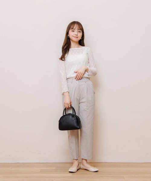 flower(フラワー)の「マチュアレーストップ(Tシャツ/カットソー・レディース・ホワイト/ベージュ・FREE)」の21枚目の写真