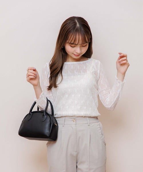 flower(フラワー)の「マチュアレーストップ(Tシャツ/カットソー・レディース・ホワイト/ベージュ・FREE)」の17枚目の写真