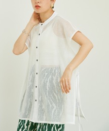 Happy John | sleeveless mesh tops/ノースリメッシュトップス(シャツ/ブラウス)