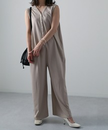 sakishimatokyo | Vネックワイドサロペット(サロペット/オーバーオール)