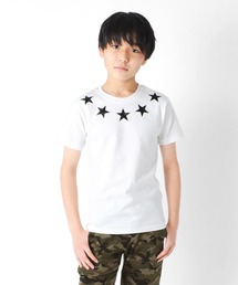 GLAZOS | 天竺・スタープリント半袖Tシャツ(Tシャツ/カットソー)