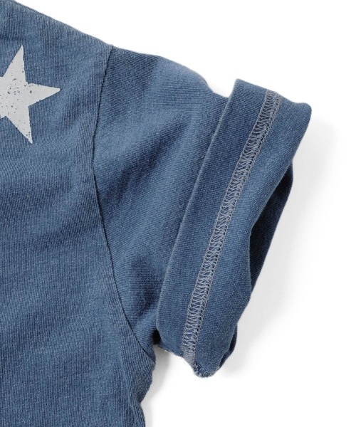 GLAZOS（グラソス）の「天竺・スタープリント半袖Tシャツ（Tシャツ/カットソー・キッズ・ブルー/ホワイト・140cm/150cm/160cm/130cm/170cm）」の9枚目の写真