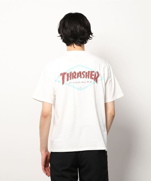 THRASHER（スラッシャー）の「【ムラサキスポーツ別注】THRASHER/スラッシャー ルーズフィット バックプリントTシャツ TH8122VG DIAMND（Tシャツ/カットソー・メンズ・ブラック/ホワイト・M/XL/L）」の21枚目の写真