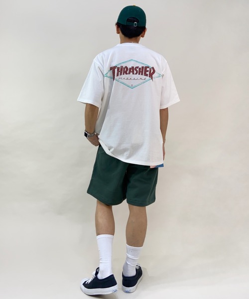 THRASHER（スラッシャー）の「【ムラサキスポーツ別注】THRASHER/スラッシャー ルーズフィット バックプリントTシャツ TH8122VG DIAMND（Tシャツ/カットソー・メンズ・ブラック/ホワイト・M/XL/L）」の17枚目の写真