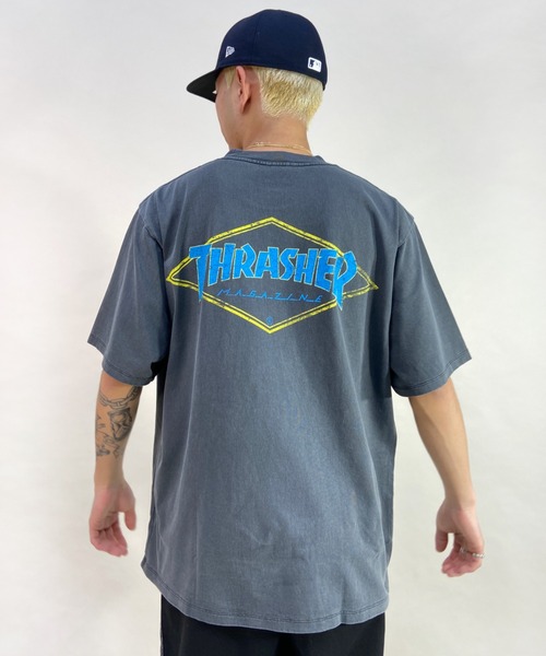 THRASHER（スラッシャー）の「【ムラサキスポーツ別注】THRASHER/スラッシャー ルーズフィット バックプリントTシャツ TH8122VG DIAMND（Tシャツ/カットソー・メンズ・ブラック/ホワイト・M/XL/L）」の15枚目の写真