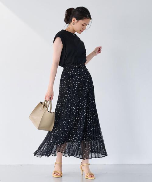 グリーンレーベルリラクシング　ロングスカート　レディース　新品　黒 green label relaxing グリーンレーベルリラクシング レディース