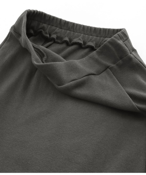 Settimissimo(セッティミッシモ)の「巻きスカート風テレコスカート(スカート・レディース・スミクロ/ラベンダー/イエロー・FREE)」の8枚目の写真