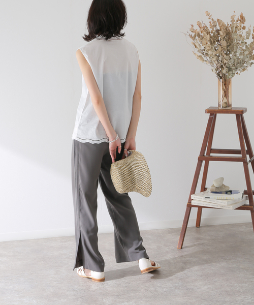 セール】カットワーク刺繍ブラウス（シャツ/ブラウス）｜B.C