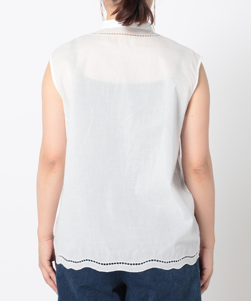 セール】カットワーク刺繍ブラウス（シャツ/ブラウス）｜B.C