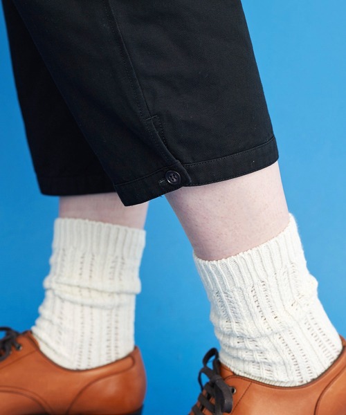 Malle（マル）の「malle コンパクトリネンカルゼ 短めパンツ（その他パンツ・レディース・ブラック/ベージュ・FREE）」の12枚目の写真