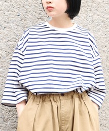 HARVESTY | HARVESTY/ハーベスティ 半袖ジャンボT シルケットボーダー(Tシャツ/カットソー)