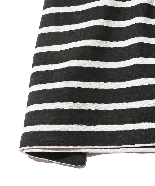 HARVESTY（ハーベスティ）の「HARVESTY/ハーベスティ 半袖ジャンボT シルケットボーダー（Tシャツ/カットソー・レディース・ホワイト×ブルー/ホワイト×レッド/ブラック×ホワイト・2/1）」の20枚目の写真
