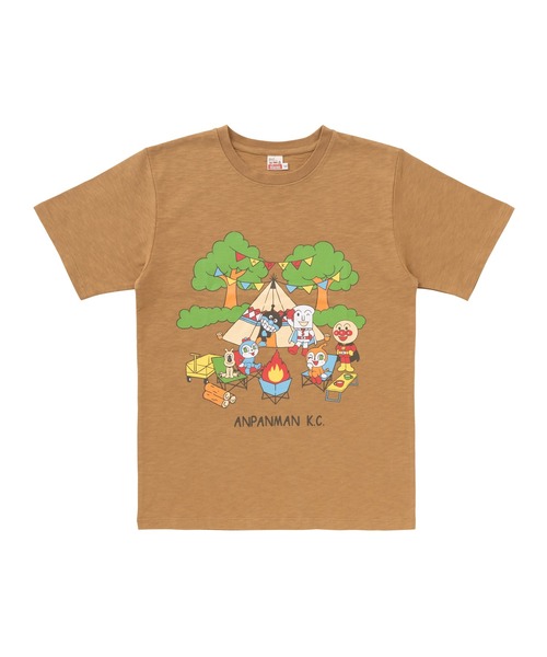 ANPANMAN KIDS COLLECTION（アンパンマンキッズコレクション）の「キャンプ柄Tシャツ大人（Tシャツ/カットソー・レディース・ベージュ・LL/S/M/L）」の2枚目の写真