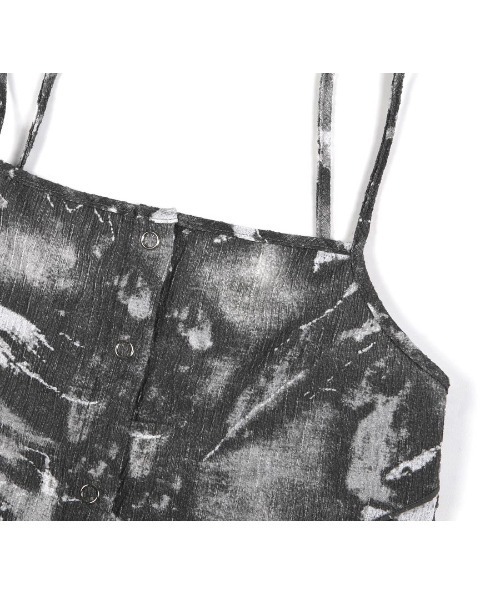 FANCY CLUB（ファンシークラブ）の「A'GEM/9 × .kom『 FANCY CLUB/ファンシークラブ』GLITCH OPEN SLEEVELESS/グリッチオープンスリーブレス キャミソール（キャミソール・レディース・ブラック/グレー・FREE）」の15枚目の写真