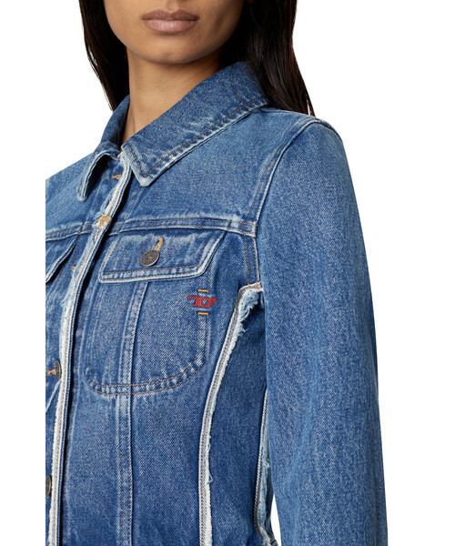 DIESEL(ディーゼル)の「レディース デニムジャケット Gジャン(デニムジャケット・レディース・インディゴブルー・MEDIUM/LARGE/SMALL/X-SMALL)」の9枚目の写真