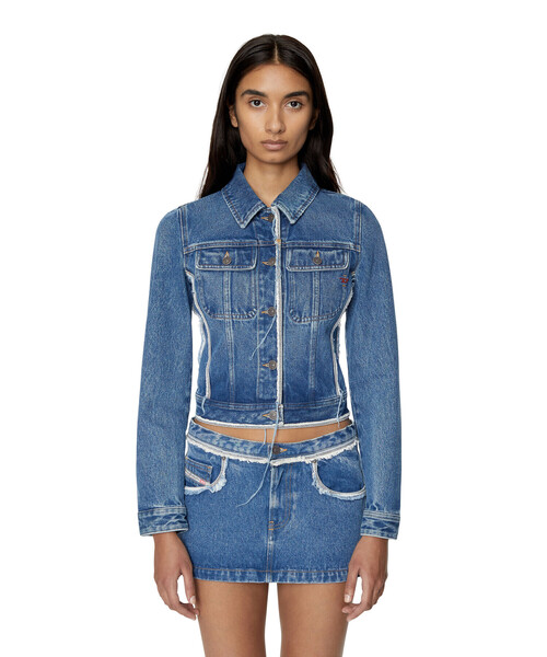 DIESEL(ディーゼル)の「レディース デニムジャケット Gジャン(デニムジャケット・レディース・インディゴブルー・MEDIUM/LARGE/SMALL/X-SMALL)」の11枚目の写真