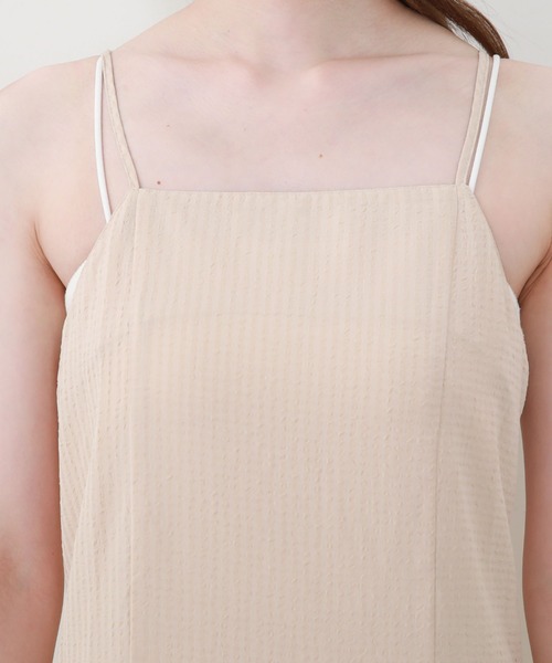 archives(アルシーヴ)の「シアーチェックマーメイドキャミワンピース+2WayクロップドBLセット(ワンピース・レディース・ブラック/ベージュ/グリーン・MEDIUM)」の22枚目の写真