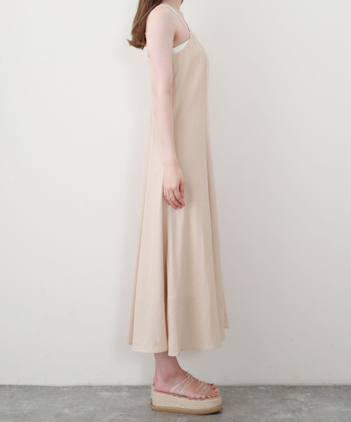 archives(アルシーヴ)の「シアーチェックマーメイドキャミワンピース+2WayクロップドBLセット(ワンピース・レディース・ブラック/ベージュ/グリーン・MEDIUM)」の10枚目の写真