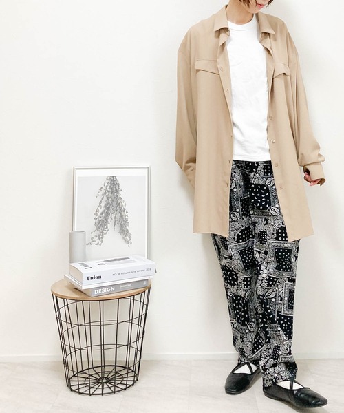 Ritzy（リッツィー）の「バルーンシルエットイージーシェフパンツ（その他パンツ・メンズ・ホワイト/ブラック系その他・SMALL/MEDIUM/LARGE/X-LARGE）」の9枚目の写真