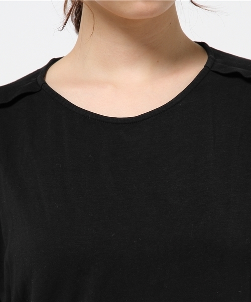 OUTLET（アウトレット）の「【Discoat Petit】カノコ袖レースプルオーバー（Tシャツ/カットソー・レディース・ブラック・FREE）」の5枚目の写真