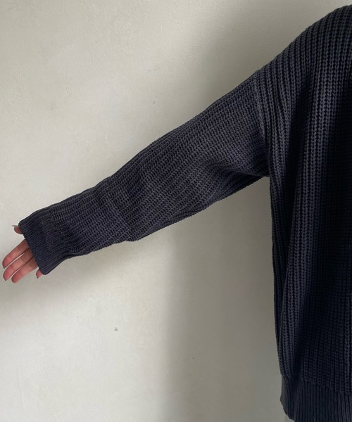 DouDou（ドゥドゥ）の「【一部WEB限定カラー】AWパールニットカーディガン（カーディガン/ボレロ・レディース・ベージュ/チャコールグレー/ブラック/グレイッシュベージュ/ライトベージュ・FREE）」の9枚目の写真