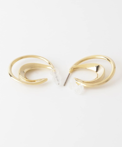 SMELLY(スメリー)の「サークルオーバルピアス(ピアス(両耳用)・レディース・ゴールド・-)」の3枚目の写真