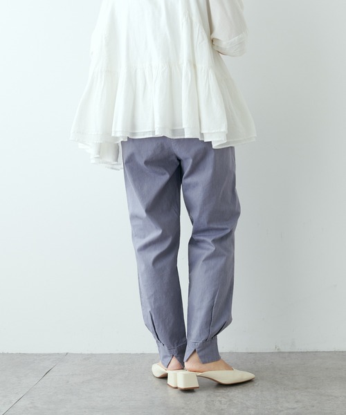 PUAL CE CIN（ピュアルセシン）の「綿麻ストレッチジョガーパンツ（その他パンツ・レディース・ブラック/ベージュ/グレー・FREE）」の9枚目の写真