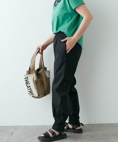 PUAL CE CIN（ピュアルセシン）の「綿麻ストレッチジョガーパンツ（その他パンツ・レディース・ブラック/ベージュ/グレー・FREE）」の15枚目の写真