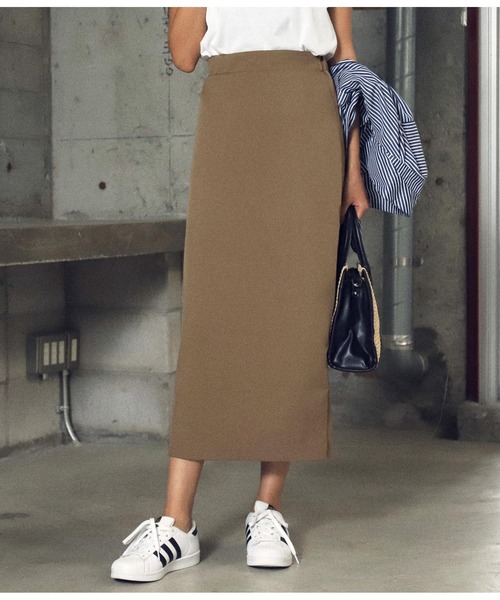 ANAP(アナップ)の「バックスリットロングスカート(スカート・レディース・ブラック/モカ/ライトベージュ・FREE)」の3枚目の写真