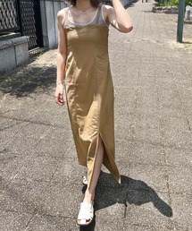 リネンキャミワンピ