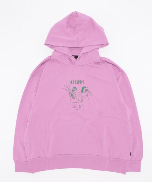 Afends(アフェンズ)の「HOODIE/AFENDS(アフェンズ) プルオーバーパーカー(パーカー・メンズ・チャコールグレー/オレンジ・MEDIUM/LARGE/X-LARGE)」の2枚目の写真