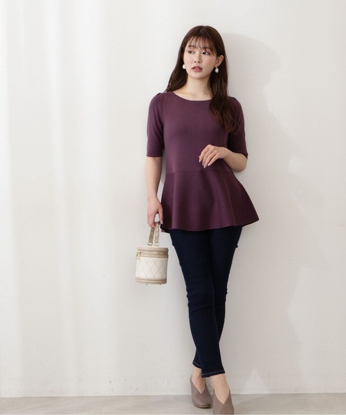 PROPORTION BODY DRESSING(プロポーションボディドレッシング)の「スキニーデニム / 1212230800(その他パンツ・レディース・ブラック/ダークネイビー・X-SMALL/SMALL/MEDIUM)」の1枚目の写真