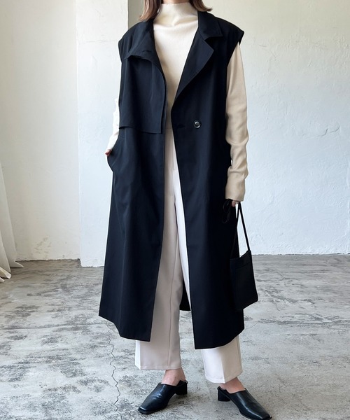 LIAN（リアン）の「ケープスタンドノースリーブコート（その他アウター