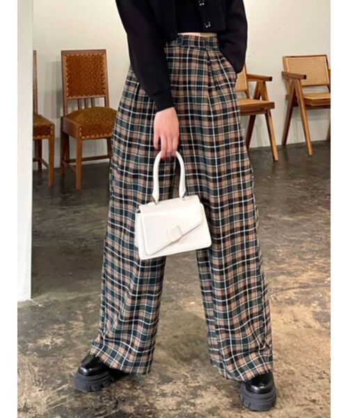 EMODA（エモダ）の「ウールブレンドワイドパンツ（その他パンツ・レディース・グレー/その他/ベージュ・SMALL/MEDIUM）」の3枚目の写真