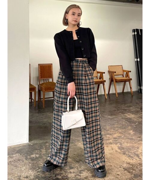 EMODA（エモダ）の「ウールブレンドワイドパンツ（その他パンツ・レディース・グレー/その他/ベージュ・SMALL/MEDIUM）」の8枚目の写真