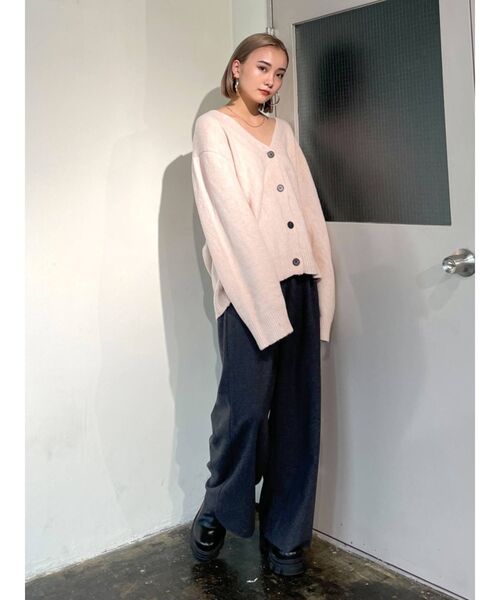 EMODA（エモダ）の「ウールブレンドワイドパンツ（その他パンツ・レディース・グレー/その他/ベージュ・SMALL/MEDIUM）」の7枚目の写真