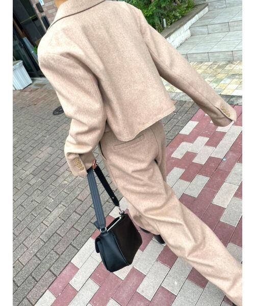 EMODA（エモダ）の「ウールブレンドワイドパンツ（その他パンツ・レディース・グレー/その他/ベージュ・SMALL/MEDIUM）」の14枚目の写真