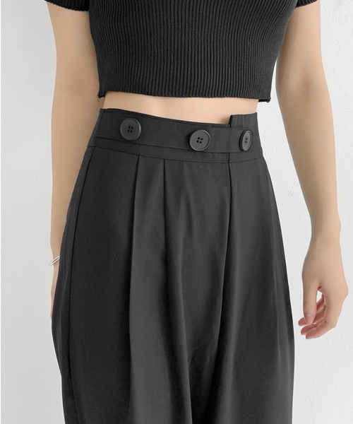 LVEU.(ラブユ.)の「High waist color slacks / ハイウエストカラースラックス(スラックス・レディース・ブラック/パープル/ブルー・FREE)」の17枚目の写真