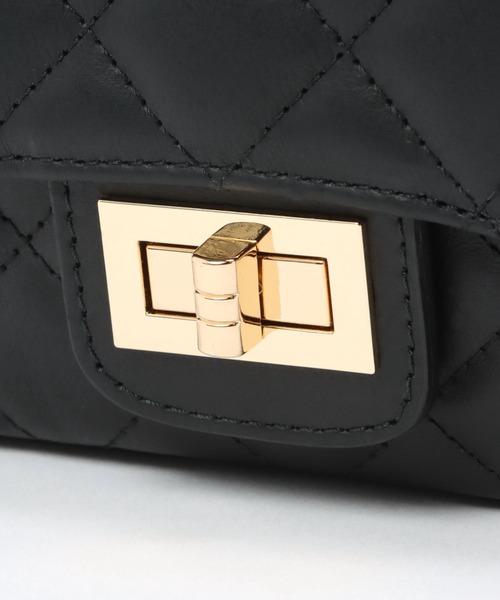 BARNYARDSTORM（バンヤードストーム）の「BARNYARDSTORM / AULENTTIキルトBAG2（ショルダーバッグ・レディース・ブラック/ベージュ・FREE）」の7枚目の写真