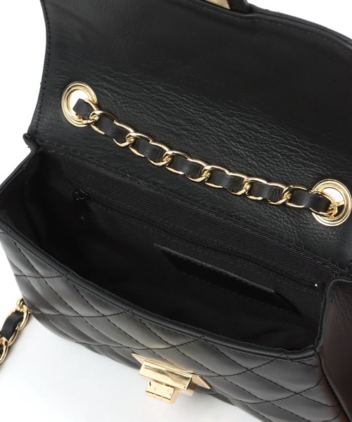 BARNYARDSTORM（バンヤードストーム）の「BARNYARDSTORM / AULENTTIキルトBAG2（ショルダーバッグ・レディース・ブラック/ベージュ・FREE）」の12枚目の写真