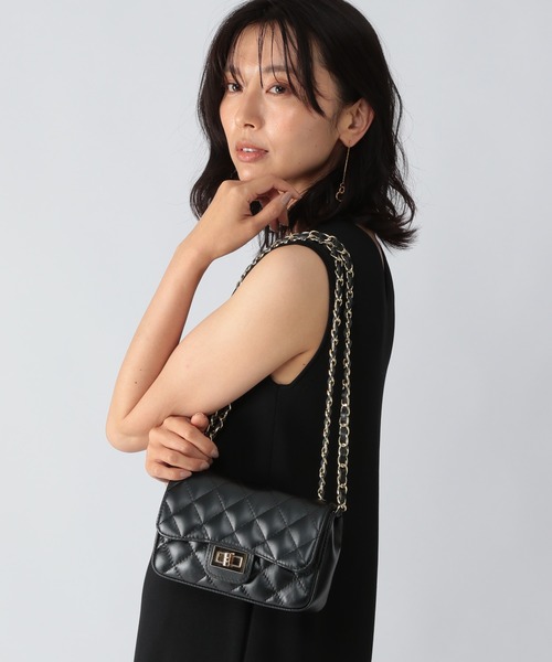 BARNYARDSTORM（バンヤードストーム）の「BARNYARDSTORM / AULENTTIキルトBAG2（ショルダーバッグ・レディース・ブラック/ベージュ・FREE）」の8枚目の写真