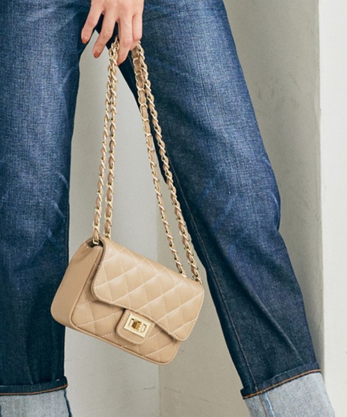 BARNYARDSTORM（バンヤードストーム）の「BARNYARDSTORM / AULENTTIキルトBAG2（ショルダーバッグ・レディース・ブラック/ベージュ・FREE）」の19枚目の写真